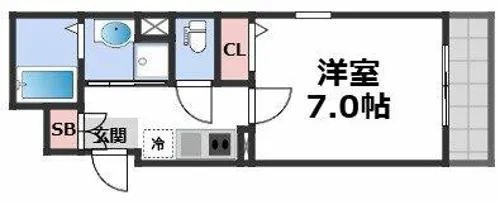 アダージェ小路【2階】の間取り