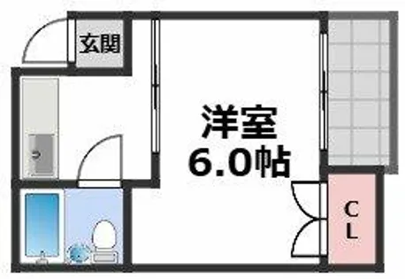 ベルコート桃谷【5階】の間取り