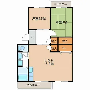メゾン碧水【3階】の間取り