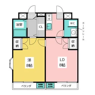 三和園【4階】の間取り
