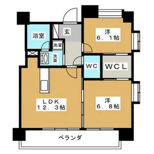 アーデン泉プレミア【5階】の間取り