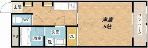 NS清水谷【3階】の間取り
