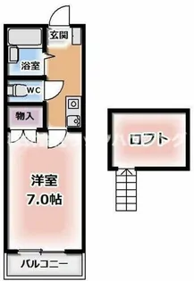 レオパレスさんわ大和田第5【2階】の間取り