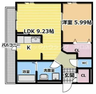 KTIレジデンス西三荘【2階】の間取り