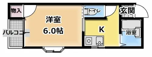 オアシス大池【4階】の間取り
