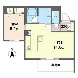 LIV NORITAKE【1階】の間取り