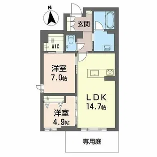 LIV NORITAKE【1階】の間取り