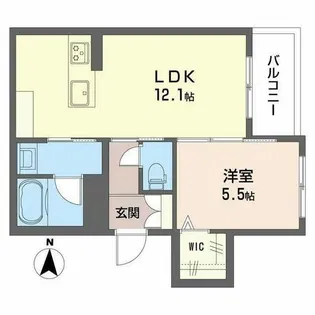 ラックス【1階】の間取り