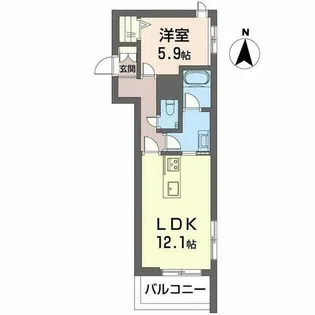 ラックス【2階】の間取り