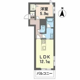 ラックス【4階】の間取り