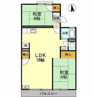 ラ・エスタシオンⅠ C棟【2階】の間取り