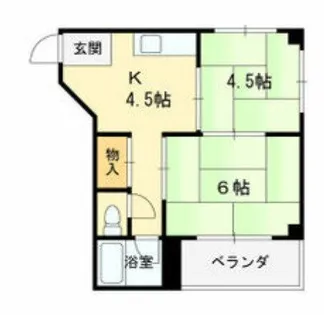 グレイス大日【4階】の間取り