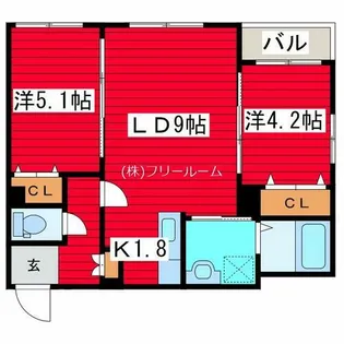 パレドゥロワ(Palais du roi)【3階】の間取り
