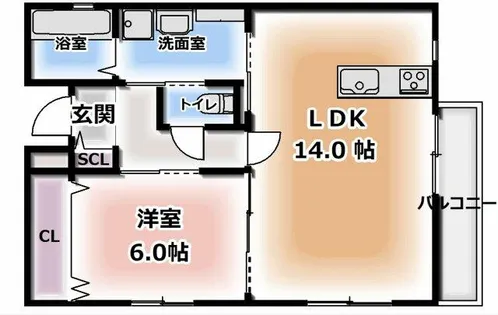 COLORS【3階】の間取り