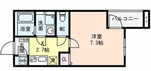 Kvell Garden 香里Ⅱ【1階】の間取り