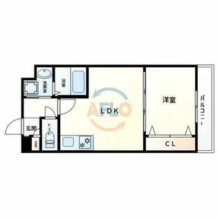 テラ長居公園【4階】の間取り