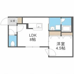 グランドサクセス北6条【3階】の間取り