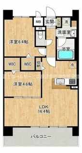 フェンテ・イーストⅡ【9階】の間取り