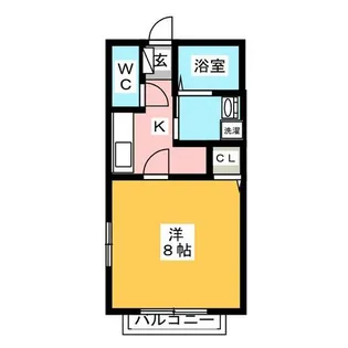 クラスティーナA棟【2階】の間取り