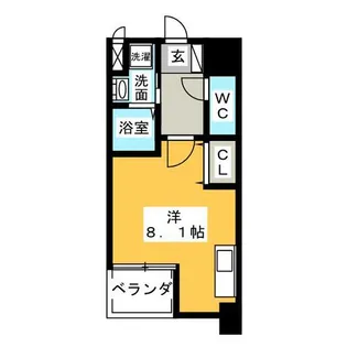 CITY SPIRE 名古屋大須【9階】の間取り