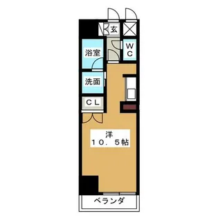 LUMINOUS東別院(旧S-FORT東別院)【8階】の間取り