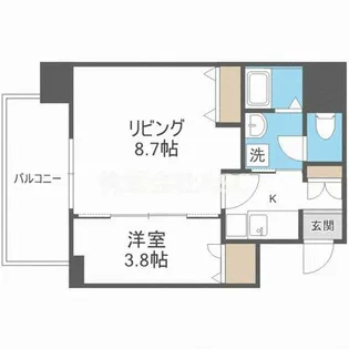 ヴィラ・セレーノ玉造本町【0604号室】の間取り