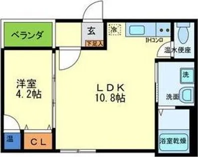 サンクレールK【1階】の間取り