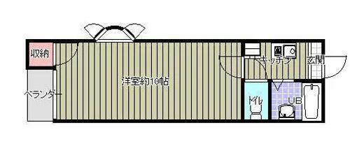 はるか三恵【2階】の間取り