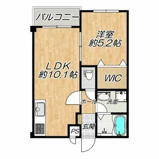 プラザ【403号室】の間取り