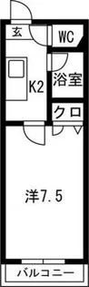 フジワラ堺マンション【3階】の間取り