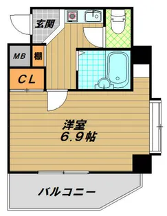 サンライズ長田【7階】の間取り