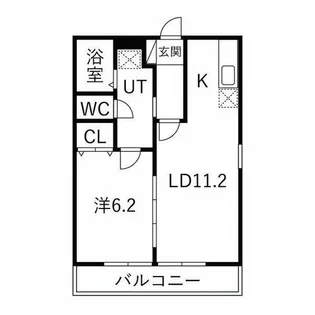 リブエステート井田【1階】の間取り