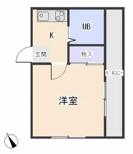 アトランティス東岡崎【204号室】の間取り