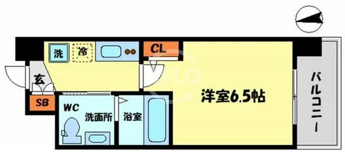 セレニテ福島プリエ【15階】の間取り