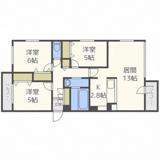 オペラ【5階】の間取り