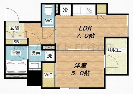 ファーストフィオーレ阿波座アクア【8階】の間取り