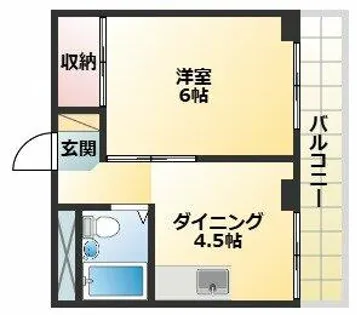 メゾンラベール【3階】の間取り