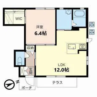 Sun・ローラン・m【1階】の間取り