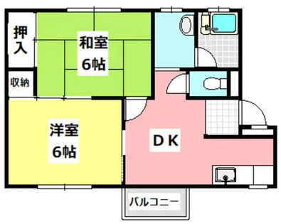 三島ハイツ【1階】の間取り