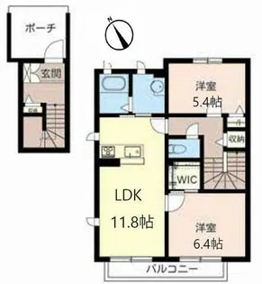 シャーメゾン和(なごみ)I【0203号室】の間取り