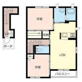 レジデンス天神【0202号室】の間取り