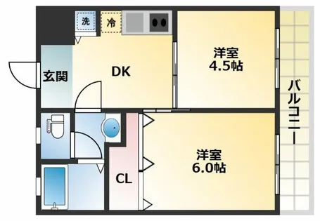新栄建設第2ビル【5階】の間取り