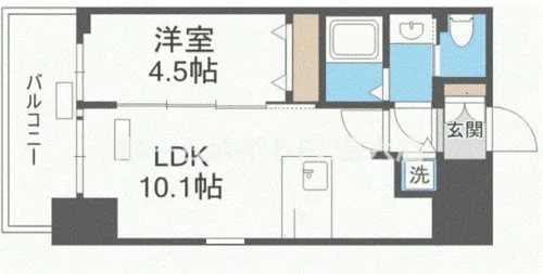 プレサンス立売堀アーバンスタイル【10階】の間取り