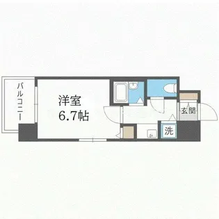 ユニーブル靭公園【10階】の間取り