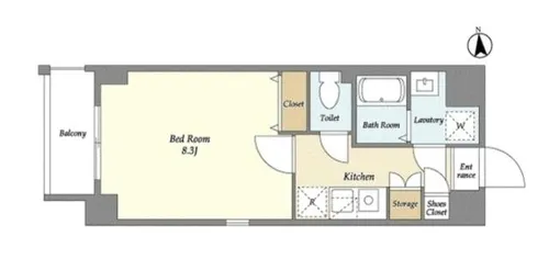 コンフォリア高槻【607号室】の間取り