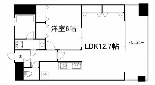 キャピトル安堂寺【9階】の間取り