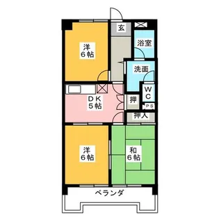 アムールハイツ【3階】の間取り