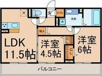 グランシャトー【3階】の間取り