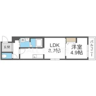 フジパレス中央長田【3階】の間取り