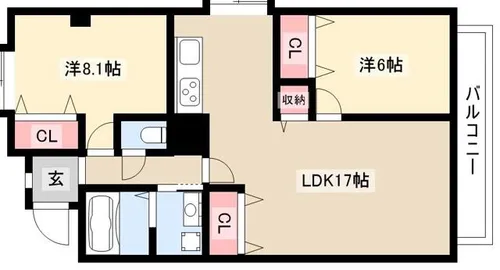 メゾン島田【503号室】の間取り